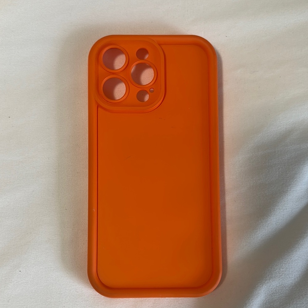 Orange Silicone Phone Case
